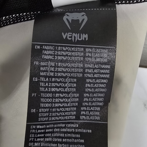 UFC By Venum Womens Long Sleeve Rash Guard Sand Black Medium - Picture 7 of 7